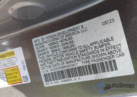 2024 Acura Integra A-Spec Technology z USA, uszkodzony, nr VIN 19UDE4H68RA003417